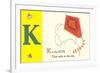 K is for Kite-null-Framed Art Print