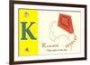 K is for Kite-null-Framed Art Print