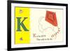 K is for Kite-null-Framed Art Print