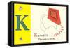 K is for Kite-null-Framed Stretched Canvas