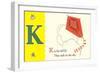 K is for Kite-null-Framed Art Print