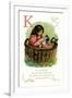 K is for Kitten-null-Framed Art Print