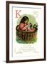 K is for Kitten-null-Framed Art Print