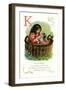 K is for Kitten-null-Framed Art Print