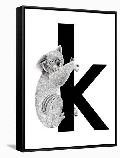 K is for Koala-Stacy Hsu-Framed Stretched Canvas