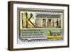 K is the Keeper-null-Framed Art Print