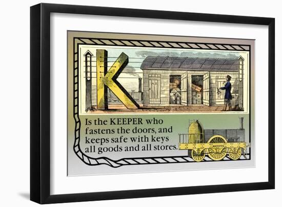 K is the Keeper-null-Framed Art Print