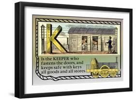 K is the Keeper-null-Framed Art Print