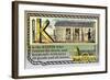 K is the Keeper-null-Framed Art Print