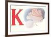 K, Kite-null-Framed Art Print