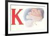 K, Kite-null-Framed Art Print