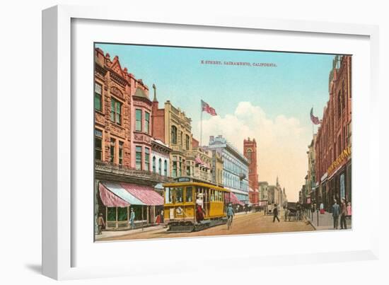 K Street, Sacramento-null-Framed Art Print