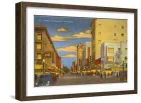 K Street, Sacramento-null-Framed Art Print