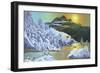 K1 Icebergs-D. Rusty Rust-Framed Giclee Print