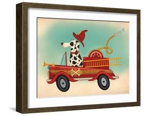 K9 Fire Department-Ryan Fowler-Framed Art Print