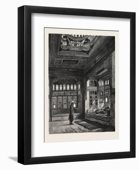 Ka'Ah in the Harem of Sheykh Sadat. Egypt, 1879-null-Framed Giclee Print