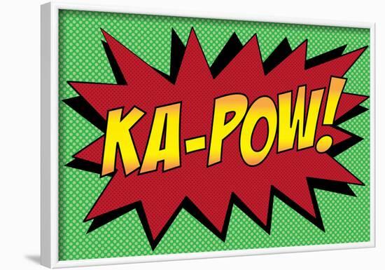 Ka-Pow! Comic Pop-Art Art Print Poster-null-Framed Poster