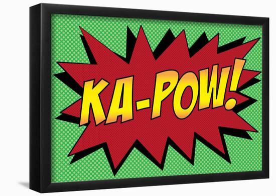 Ka-Pow! Comic Pop-Art Art Print Poster-null-Framed Poster