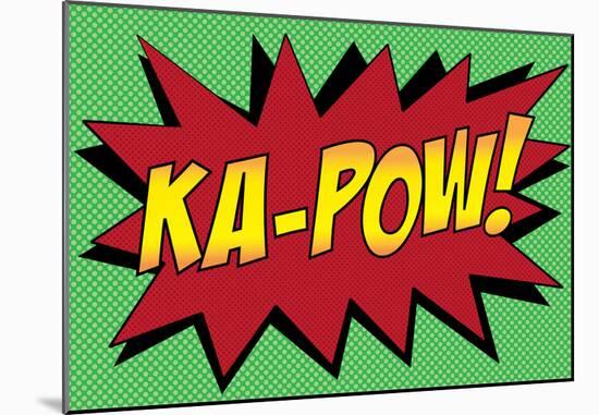 Ka-Pow! Comic Pop-Art Art Print Poster-null-Mounted Poster