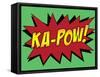 Ka-Pow! Comic Pop-Art Art Print Poster-null-Framed Stretched Canvas