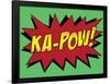 Ka-Pow! Comic Pop-Art Art Print Poster-null-Framed Poster