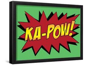 Ka-Pow! Comic Pop-Art Art Print Poster-null-Framed Poster