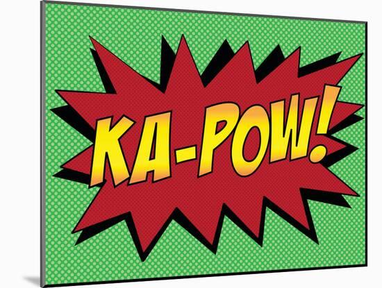 Ka-Pow! Comic Pop-Art Art Print Poster-null-Mounted Poster