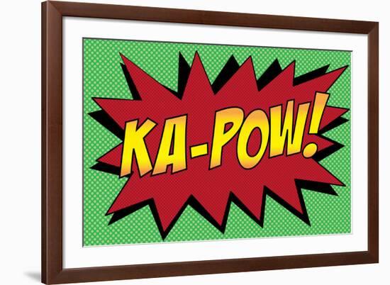 Ka-Pow! Comic Pop-Art-null-Framed Art Print