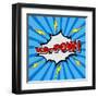 Ka-Pow! Comic Speech Bubble, Cartoon-jirawatp-Framed Art Print