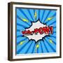 Ka-Pow! Comic Speech Bubble, Cartoon-jirawatp-Framed Art Print