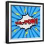 Ka-Pow! Comic Speech Bubble, Cartoon-jirawatp-Framed Art Print