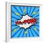 Ka-Pow! Comic Speech Bubble, Cartoon-jirawatp-Framed Art Print