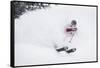 Ka Pow! "Face Shot" Chris Smith Lost In Winter Wonder Land, Wasatch Range, Utah-Louis Arevalo-Framed Stretched Canvas