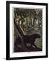 Kaa's Hunt, Illustration from 'The Jungle Book' by Rudyard Kipling-Maurice de Becque-Framed Giclee Print