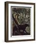 Kaa's Hunt, Illustration from 'The Jungle Book' by Rudyard Kipling-Maurice de Becque-Framed Giclee Print