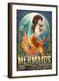 Kaanapali, Hawaii - Mermaids Drink for Free-Lantern Press-Framed Art Print