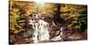 Kaaterskill Falls Stream Through the Forest of the Catskill Mountains, New York State, USA-null-Stretched Canvas