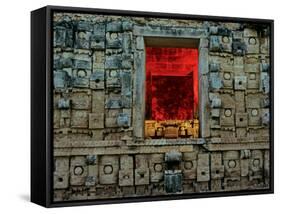 Kabah, God Chac, Yucatan, Mexico-Kenneth Garrett-Framed Stretched Canvas