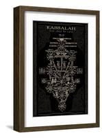 Kabbalah in Black II-null-Framed Art Print