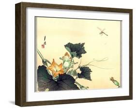 Kabocha Ni Tonbou-Ogata Gekko-Framed Giclee Print