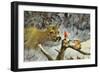 kabouter sneeuw olie verf-Rien Poortvliet-Framed Giclee Print