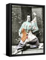 Kabuki Actor, 1901-Japanese Photographer-Framed Stretched Canvas