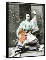 Kabuki Actor, 1901-Japanese Photographer-Framed Stretched Canvas