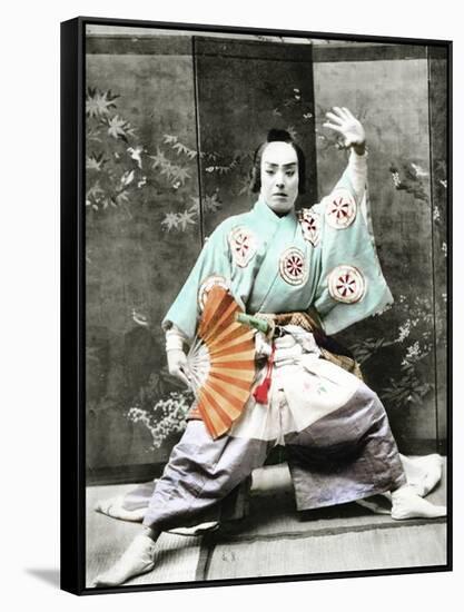 Kabuki Actor, 1901-Japanese Photographer-Framed Stretched Canvas