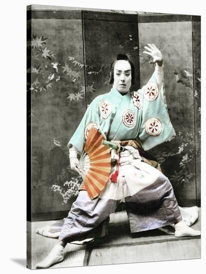 Kabuki Actor, 1901-Japanese Photographer-Stretched Canvas