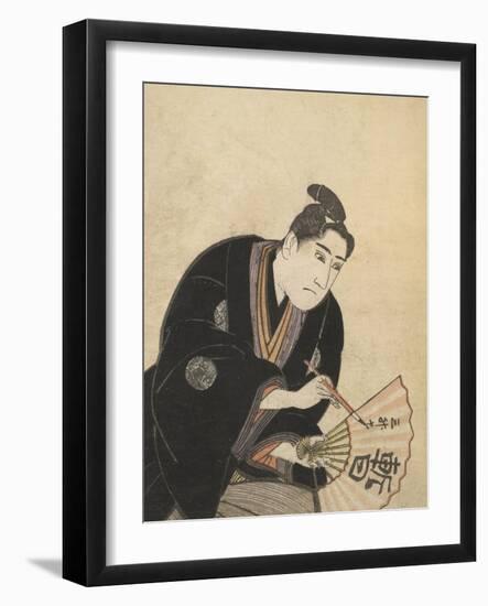 Kabuki Actor Writing On a Fan-Toyokuni Utagawa-Framed Giclee Print
