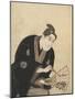 Kabuki Actor Writing On a Fan-Toyokuni Utagawa-Mounted Giclee Print