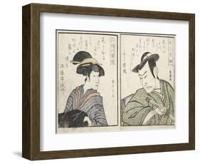 Kabuki Actors-Kitagawa Utamaro-Framed Giclee Print