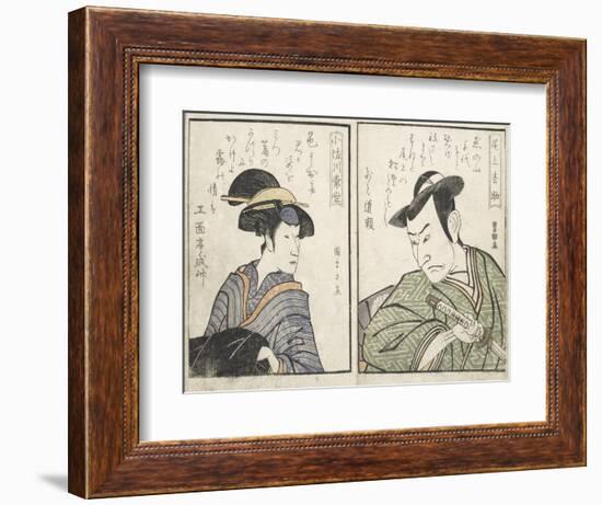 Kabuki Actors-Kitagawa Utamaro-Framed Giclee Print