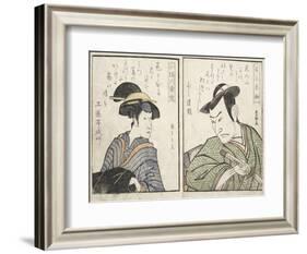 Kabuki Actors-Kitagawa Utamaro-Framed Giclee Print